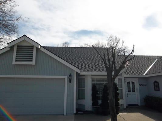 Replaced a wood shake roof with Presidential TL composition shingles.