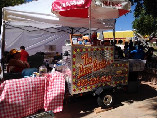 One of the vendors in 2015 (they had a vegan hot dog option!)