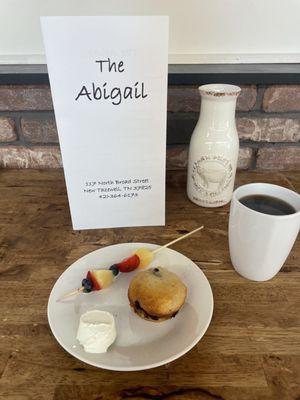 Blueberry Muffins and coffee