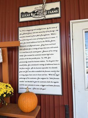 Lucas Farms history / mission