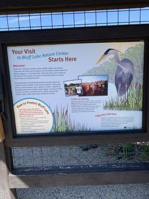 Bluff Lake Nature Center Info