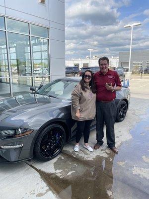 Neil and one happy Mustang owner.