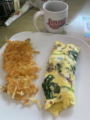 Popeye's revenge omelette