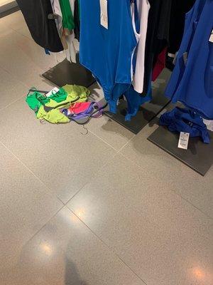 Clothes on the floor