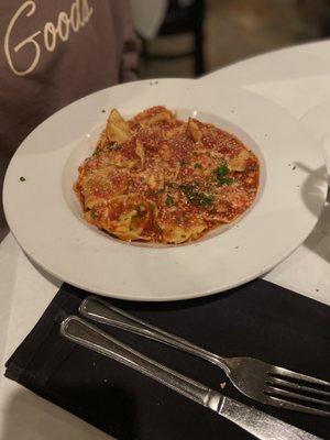 Mixed Tortellini with marinara sauce