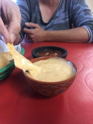 This was a large queso ‍