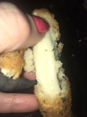 Have you ever seen a mozzarella stick like this !?