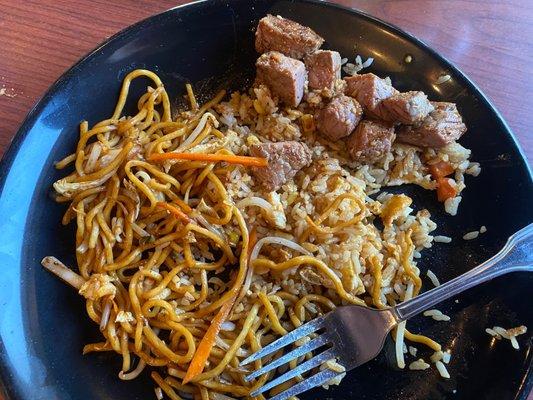 Noodles, Fried Rice & Steak