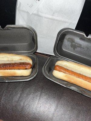 2 plain hotdogs?