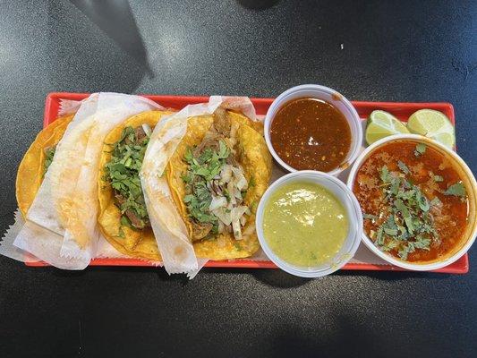 Birria tacos