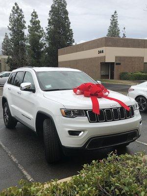 My new Jeep thanks to Sue at Pinnacle!