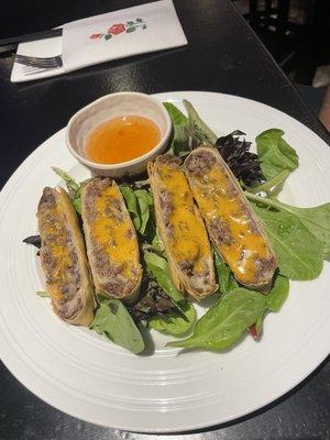 Cheesesteak spring rolls- YES