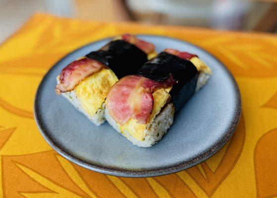 BES Musubi (bacon eggs spam). Inspired by BTS