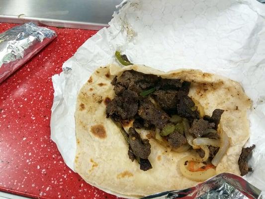 beef fajita taco