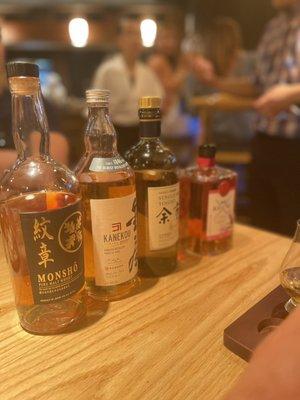 Japanese Whiskey Flight.