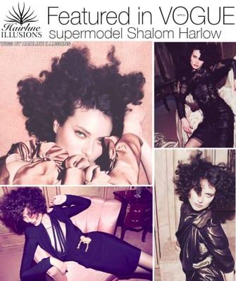 Hairline Illusions featured VOGUE in 8 page spread. Most natural wigs in the world!