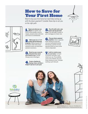 How to Save for Your First Home. Want to buy your first home but need help coming up with the down payment? Consider these tips.