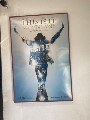 The posters of Michael Jackson warmed my heart.