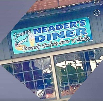 Coming soon to Old Third St Deli location in Marietta OH. Neaders Diner 
  Formerly Neaders Cone N Shake from Pike St.