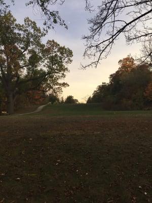 rolling hills and some good trees for hammock hanging.