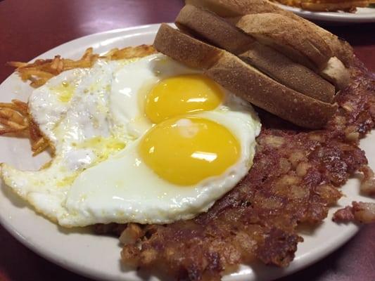 Corned beef hash n eggs