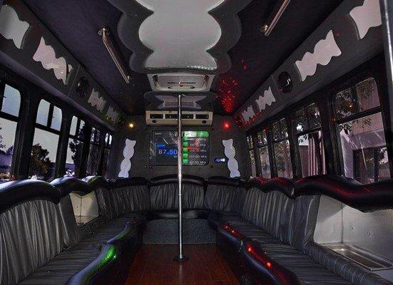 Party bus interior