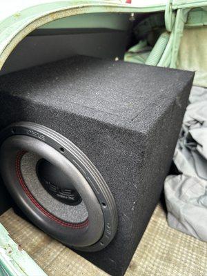 Subwoofer. I was supposed to have three speakers , subwoofer For the Bluetooth Soundsystem, there is only one speaker.