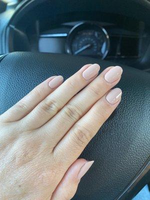 Regular polish on my natural nails.