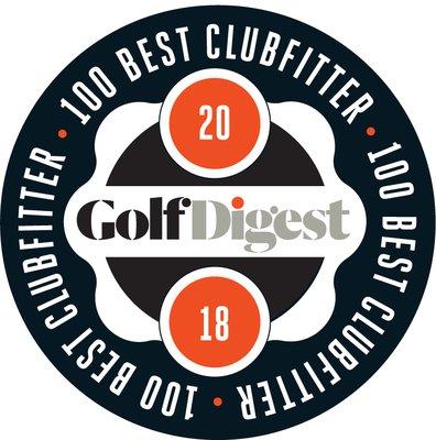 2018 Top 100 Club Fitter by Golf Digest