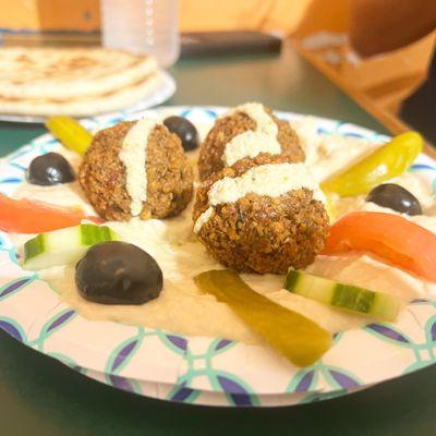 The best Large Falafel Over Hummus