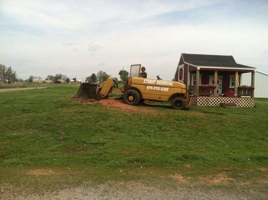 Any size stump no problem