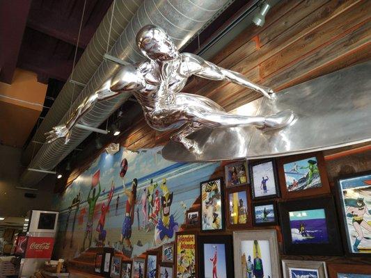 Life size Silver Surfer