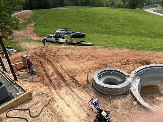 Trenching and preparing equipment installation