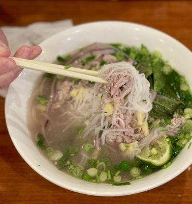 #18 Pho with tenderloin and embalmed ginger