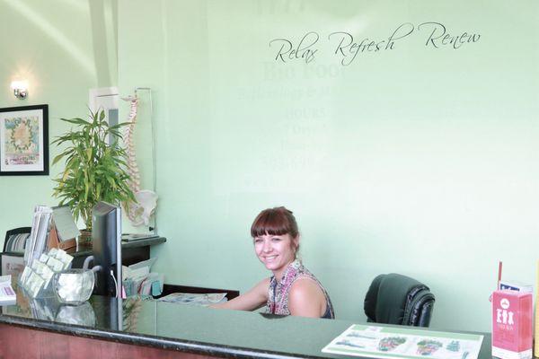 Our receptionist