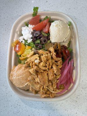 Chicken shawarma bowl