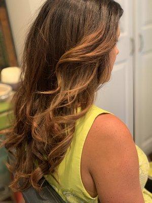 Brunette balayage