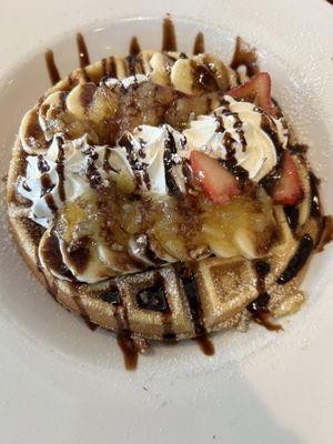 Banana Split Waffle