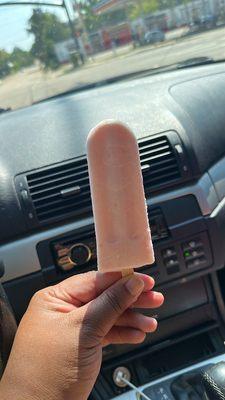 "Fancy Nancy" which is a strawberry and cream popsicle