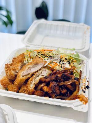 Chicken Katsu and Island Fire Chicken