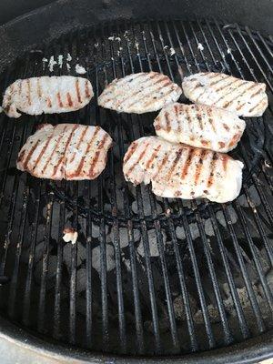 Grilled some there pork cutlets tonight. Put them on a bun with a little sauce