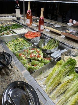 The salad bar was massive.