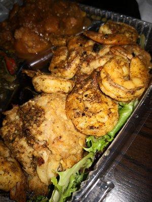 Crab Cakes & Grilled Shrimp