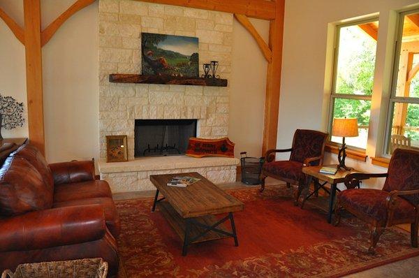 Lost Maples River Lodge living area