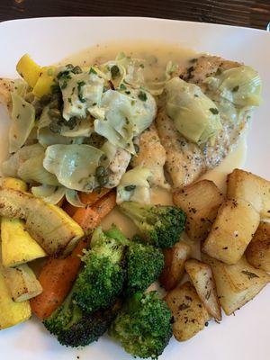 Chicken Piccata with artichokes!