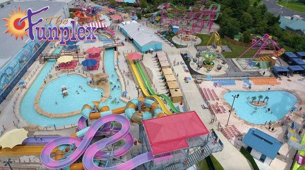 Outside Park and Waterpark Overhead Views