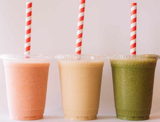 Organic fruit smoothies