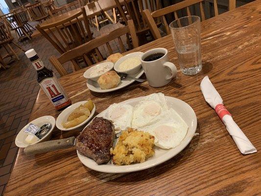 The Cracker Barrel's Country Boy Breakfast