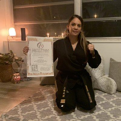 Sensei Haylette Pratico 3rd Dam BB Promotion