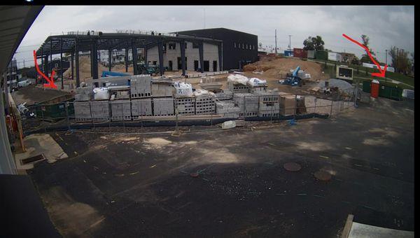 Job site in at the Hampstead Firehall.